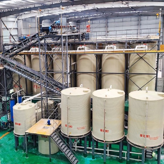 Silica sand pickling and purification production line and equipment system